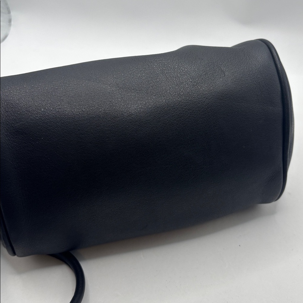 VTG Brighton black mini bag w/magnetic closure ornate silver & gold soft leather - Picture 6 of 10